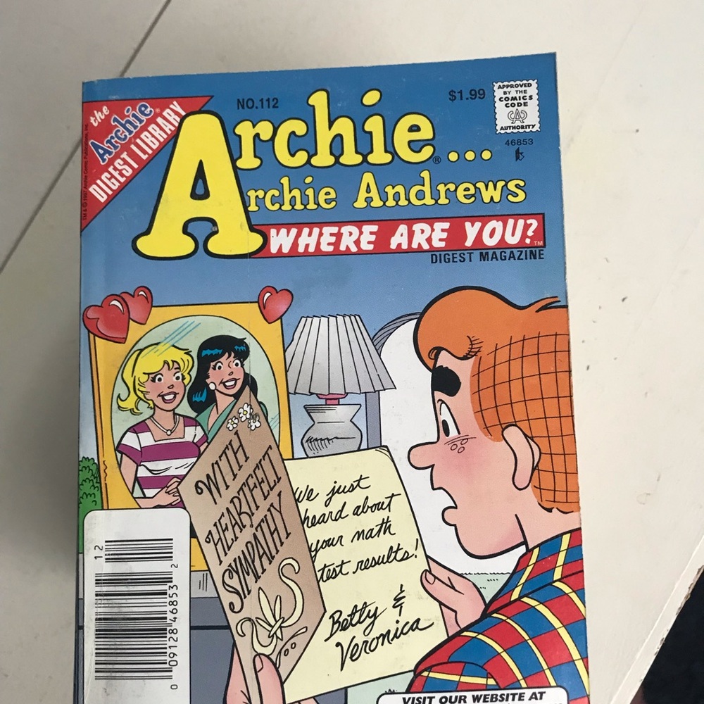 Archie Andrews 'Where Are You?' Comic Digest #112 - Blue Cover